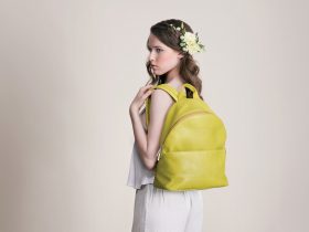 Matt and Nat vegan yellow backpack
