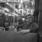 The male perspective black and white New York Metro