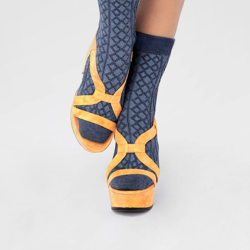 Pas Chassé Chaussettes Socks Made in France Irène Bleue
