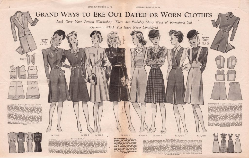 Make Do and Mend pamphlet vintage 1940's