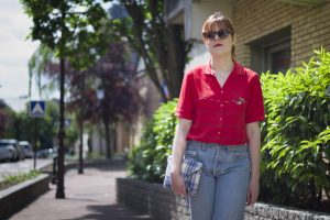 Streetstyle outfit vintage levis high rise