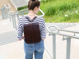 Lost Property of London Arlington backpack upcycling made in UK
