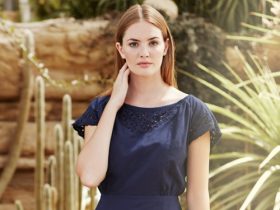 People Tree Becca Dress Broderie Fair Trade