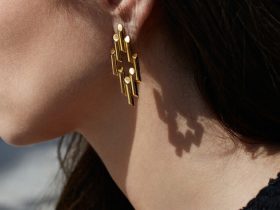 Maiyet ethical fashion earrings gold