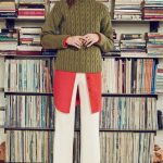 Organic by John Patrick Pistachio Cable Knit