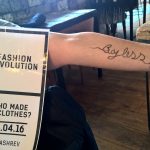 Fashion Revolution Party 2016 tatouages éphémères