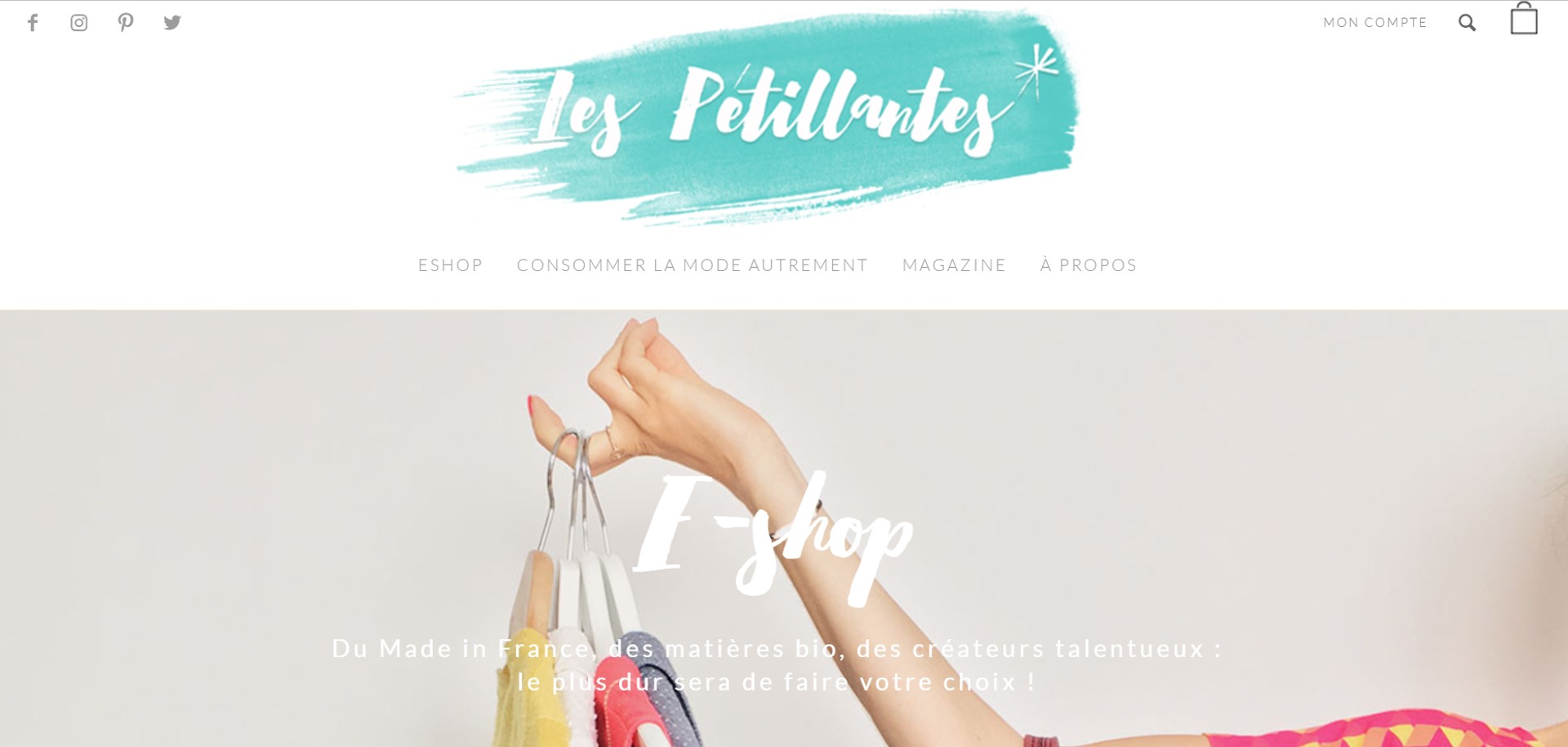 Les pétillantes boutique en ligne mode éthique