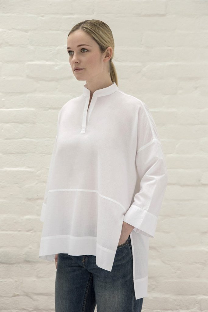 Chemise blanche coton bio Henri London été 2017