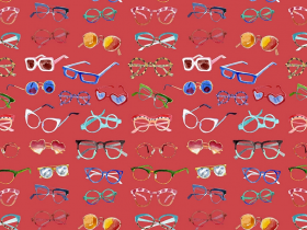 Bleu tango lunettes motif collection SS19