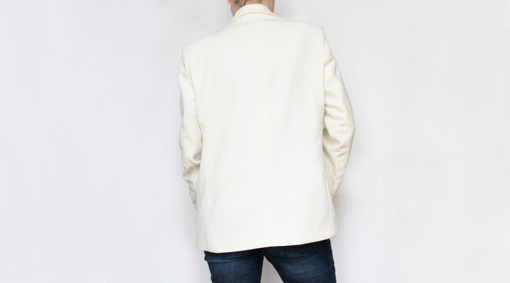 Monopole Preloved Clothing Vintage White Jacket