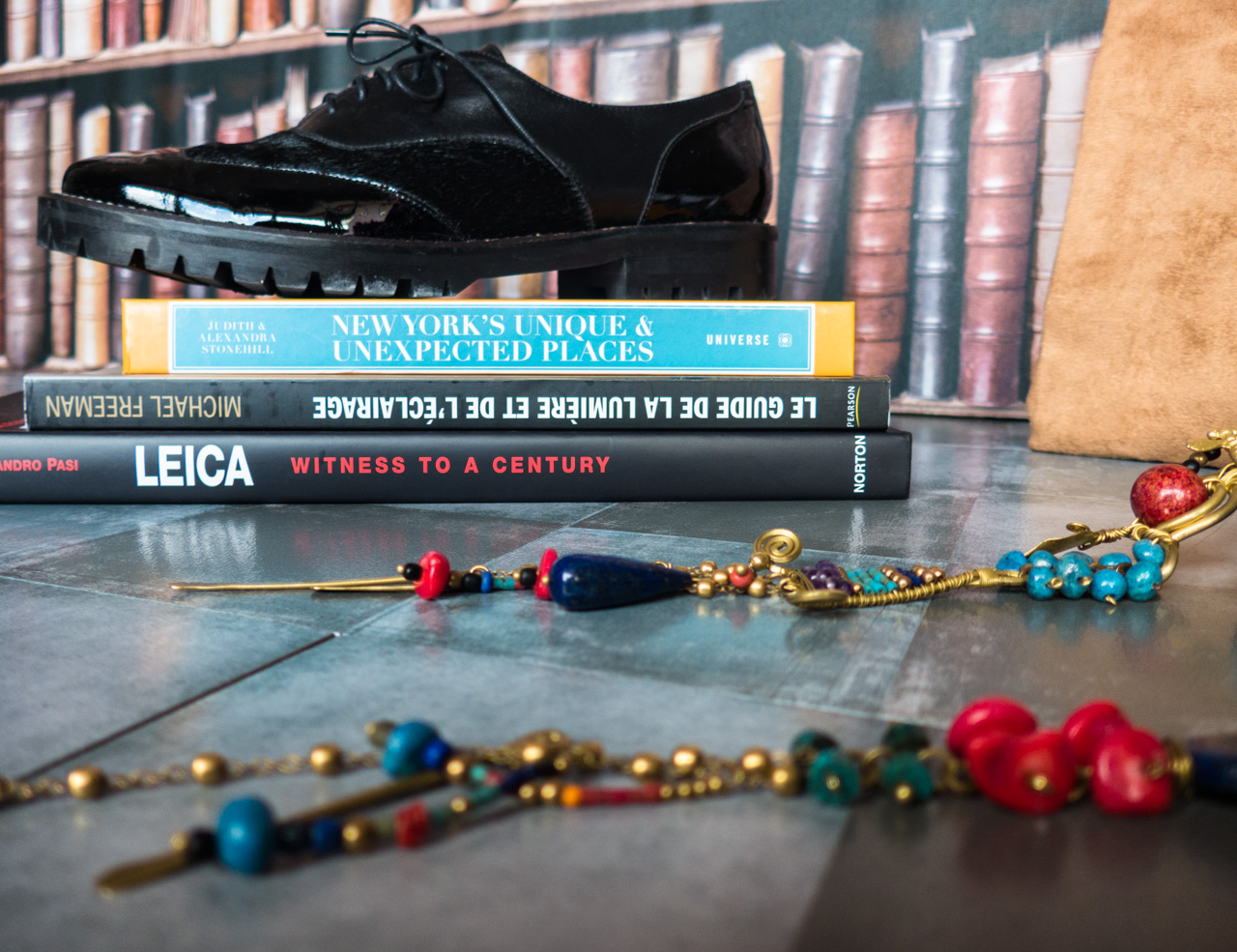 Maurice Manufacture shoes leica book statement necklace