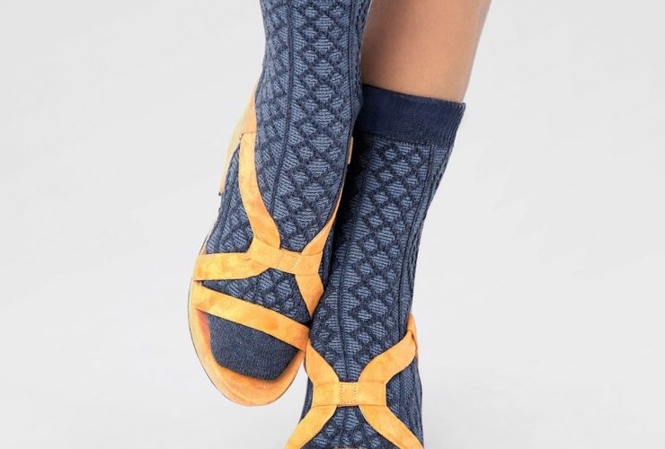 Pas Chassé Chaussettes Socks Made in France Irène Bleue