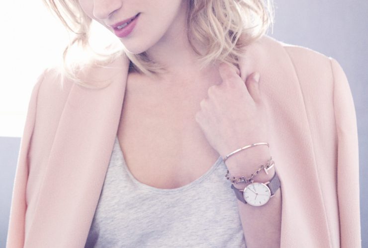 Les Partisanes montre made in france audacieuse or rose