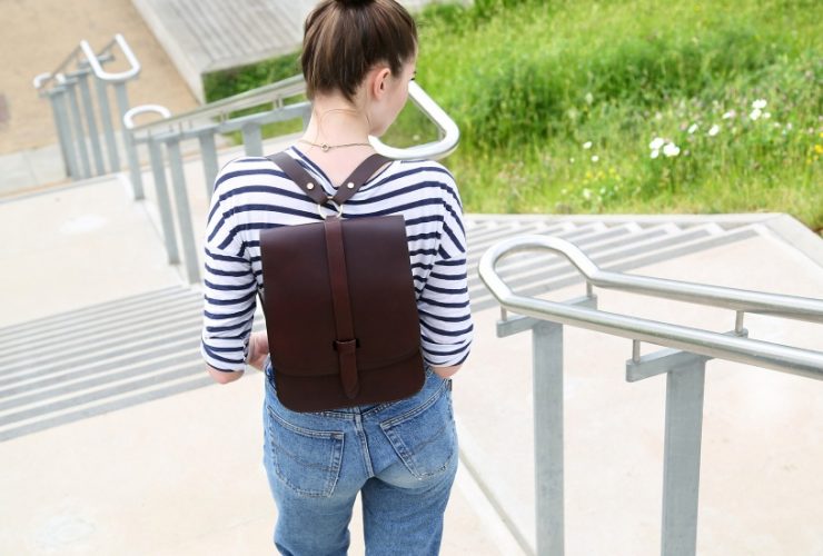 Lost Property of London Arlington backpack upcycling made in UK