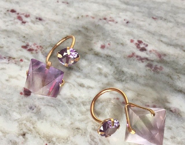 Aoko Su Fluorite Two Moons Ring