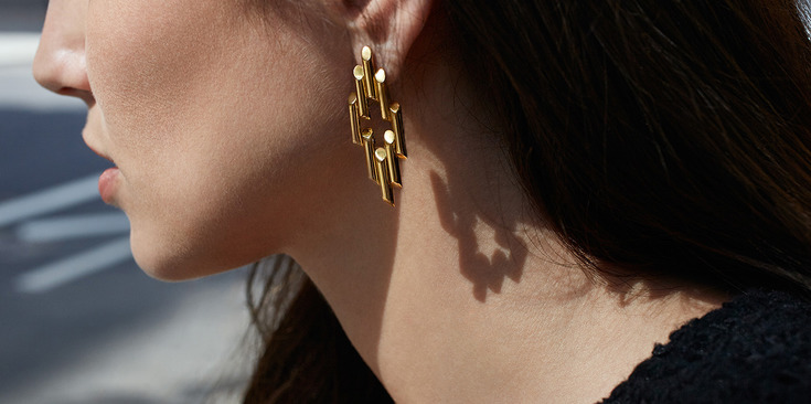 Maiyet ethical fashion earrings gold