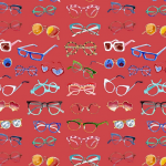 Bleu tango lunettes motif collection SS19