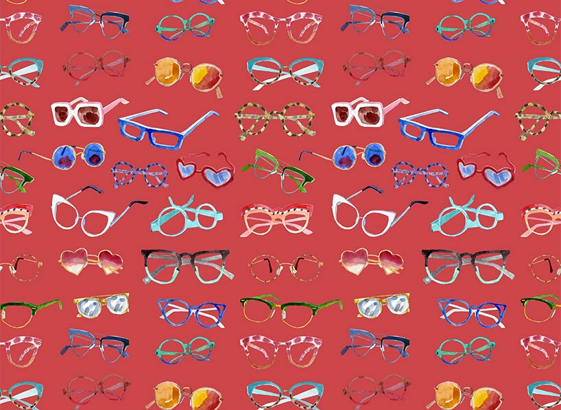Bleu tango lunettes motif collection SS19